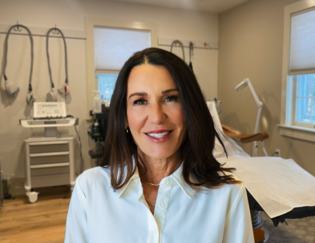 carrie siefer in advanced skin care treatment room